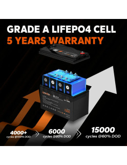 Akumulator LiTime 12V 100Ah Trolling Motor L12V100-100-TM-4-A100