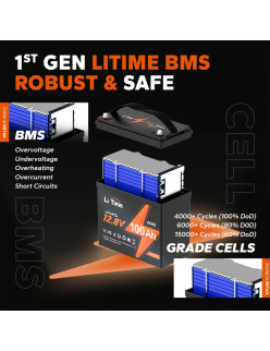 Akumulator LiTime 12V 100Ah Mini L12V100-100-MINI-16-A60