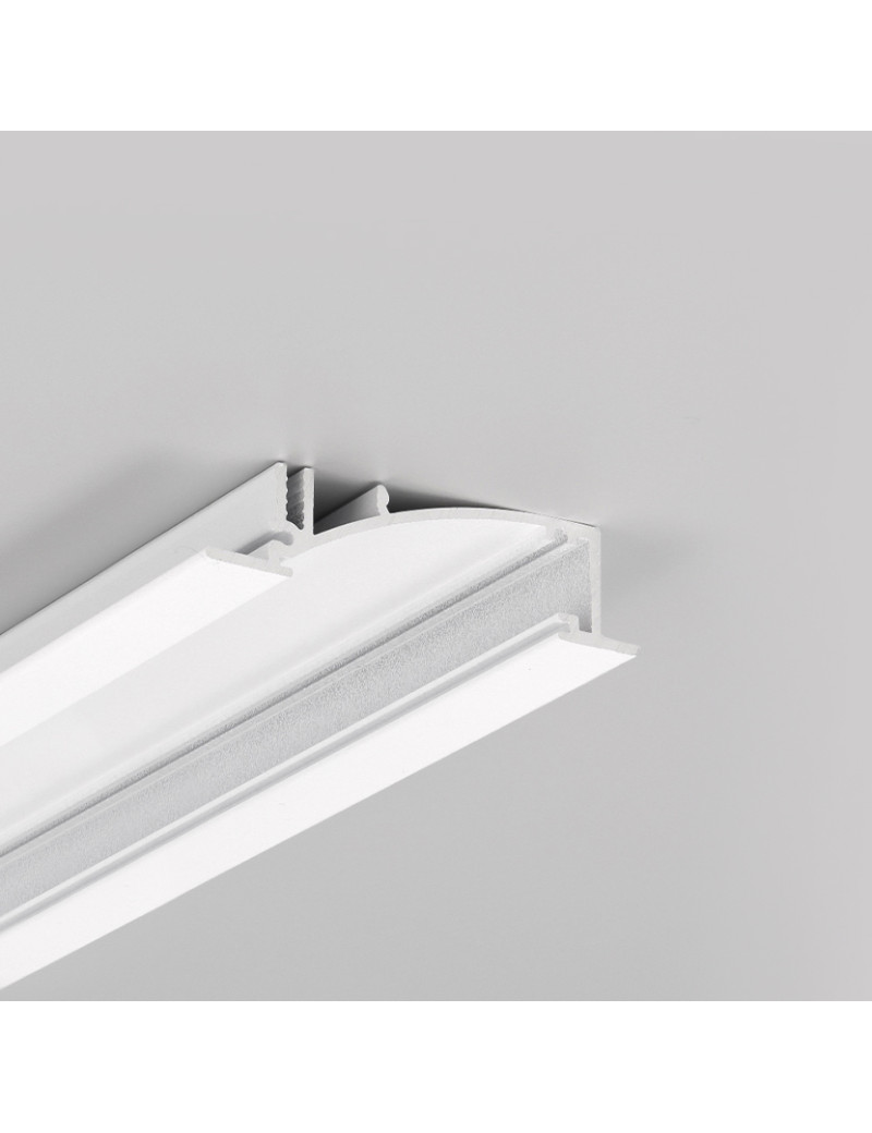 profil LED FLAT8 H/UX 1000 biały mal. /op