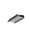 profil LED FLAT8 H/UX 2000 czarny anod. /op