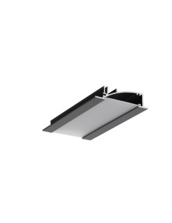 profil LED FLAT8 H/UX 3000 czarny anod. /op