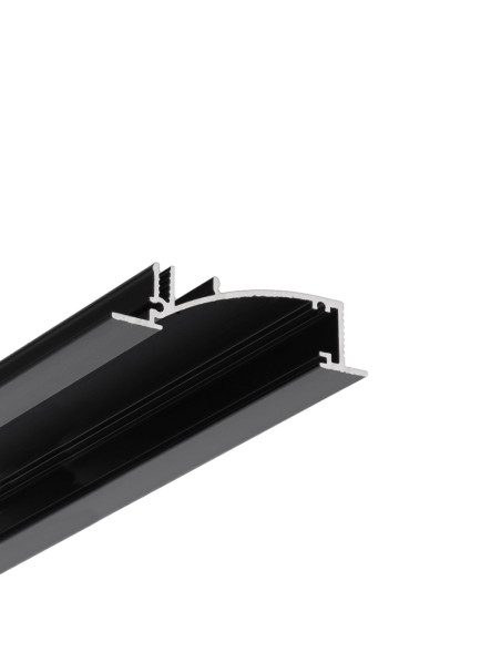 profil LED FLAT8 H/UX 4050 czarny anod. /op