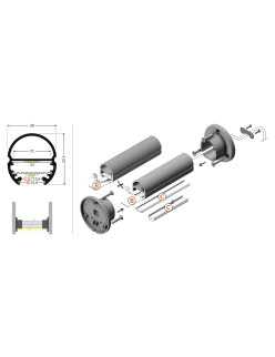 profil LED OVAL20 BC 2000 anod.