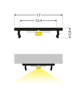 profil LED FIX12 4050 alu.sur.
