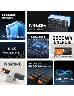 Akumulator LiTime 12V 200Ah Plus - L12V200-200-Plus-8-A160