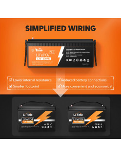 Akumulator LiTime 12V 200Ah Plus - L12V200-200-Plus-8-A160