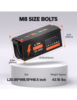Akumulator LiTime 24V 100Ah Basic L24V100-100-BASIC-8-A160