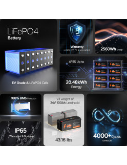 Akumulator LiTime 24V 100Ah Basic L24V100-100-BASIC-8-A160