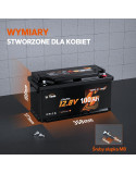 Akumulator LiTime 12V 100Ah H190 Bluetooth L12V100-100-H190-BT-4-AC150