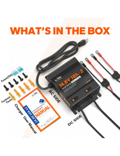 Ładowarka Litime 12V (14.6V) 10A Podwójna Wodoodporna 12V10A-BCHA-2BANK-WP-Y