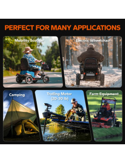 Akumulator LiTime 12V  45Ah Wheel Chair L12V45-45-GU1-WCHR-12-A33