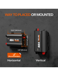 Ładowarka akumulatorów LiTime 12V 60A DC do DC L12V60A-DC-E