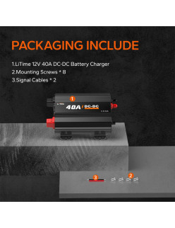 Ładowarka LiTime 12V 40A DC do DC L12V40A-DC-E