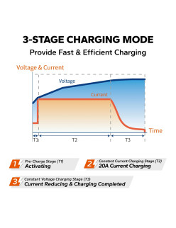 Ładowarka LiTime 12V (14.6V) 20A L12V20A-BCHA-X