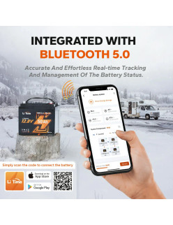 Akumulator LiTime 12V  50Ah Trolling Motor Bluetooth L12V50-50-TM-BT-4-A38