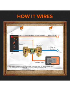 Monitor baterii Litime 500A z bocznikiem pomiarowym L-MONITOR500A-B