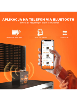 Akumulator LiTime 12V 100Ah Bluetooth Type Group24 L12V100-100-GROUP24-BT-4-A70