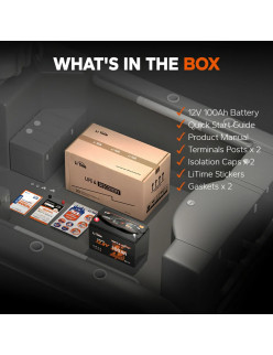 Akumulator LiTime 12V 100Ah OBM Bluetooth L12V100-100-OBM-BT-4-A100-DE