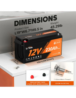 Akumulator LiTime 12V 230Ah Low Temp L12V230-200-LTCP-4-A150