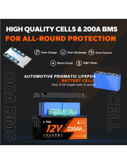 Akumulator LiTime 12V 230Ah Low Temp L12V230-200-LTCP-4-A150