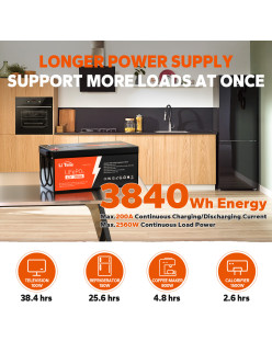 Akumulator LiTime 12V 300Ah Basic L12V300-200-BASIC-4-A200