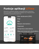 Akumulator LiTime 12V 100Ah H190 Bluetooth L12V100-100-H190-BT-4-AC150