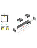 profil LED SMART16 BC3/U4 2000 czarny anod. /op