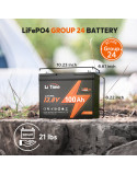 Akumulator LiTime 12V 100Ah Group24 L12V100-100-GROUP24-4-A70