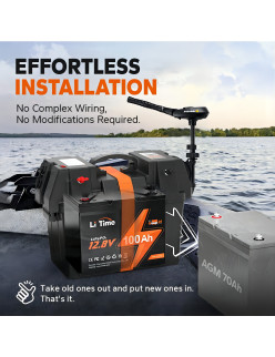 Akumulator LiTime 12V 100Ah Group24 L12V100-100-GROUP24-4-A70