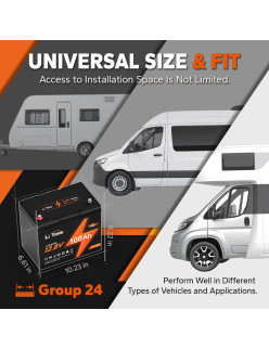 Akumulator LiTime 12V 100Ah Group24 L12V100-100-GROUP24-4-A70